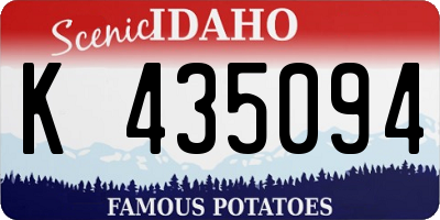 ID license plate K435094
