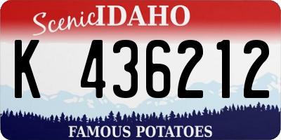 ID license plate K436212