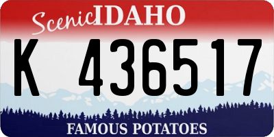 ID license plate K436517
