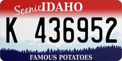 ID license plate K436952