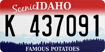 ID license plate K437091