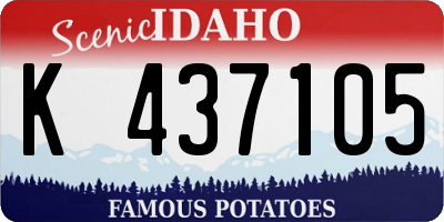 ID license plate K437105