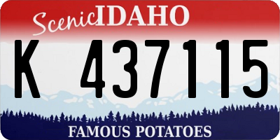 ID license plate K437115