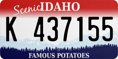 ID license plate K437155