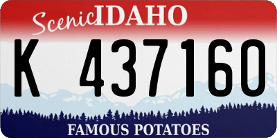 ID license plate K437160