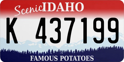ID license plate K437199