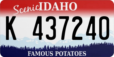 ID license plate K437240