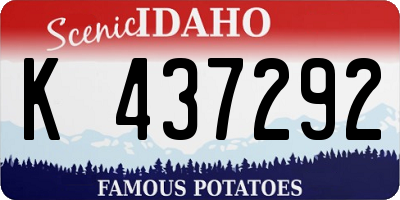 ID license plate K437292