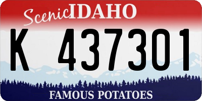 ID license plate K437301