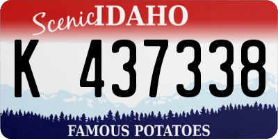 ID license plate K437338