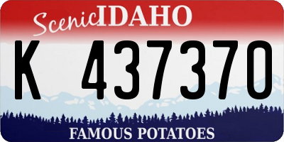 ID license plate K437370