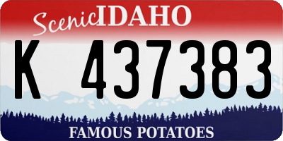ID license plate K437383