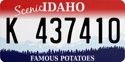 ID license plate K437410