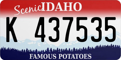 ID license plate K437535