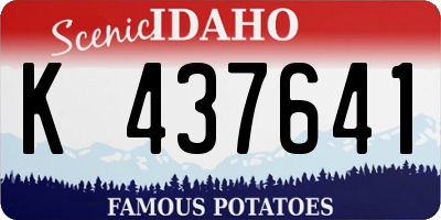 ID license plate K437641