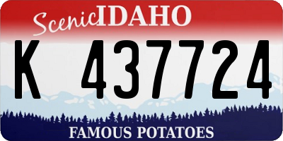 ID license plate K437724