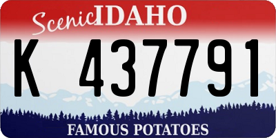 ID license plate K437791