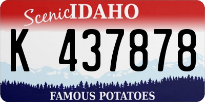 ID license plate K437878