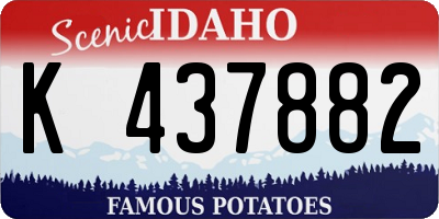 ID license plate K437882