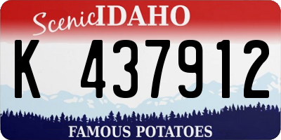 ID license plate K437912