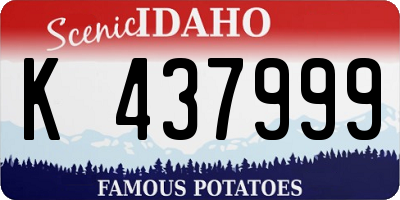 ID license plate K437999
