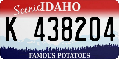 ID license plate K438204