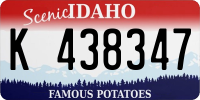 ID license plate K438347