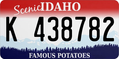 ID license plate K438782