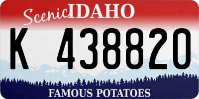 ID license plate K438820