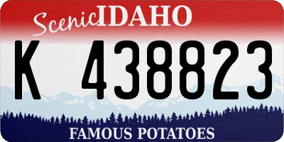 ID license plate K438823