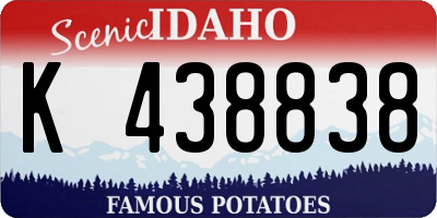 ID license plate K438838
