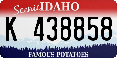 ID license plate K438858