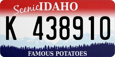 ID license plate K438910