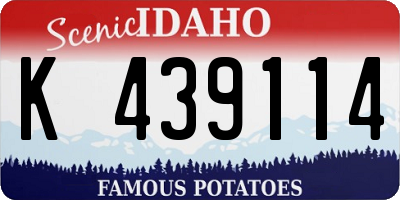 ID license plate K439114