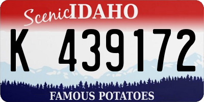 ID license plate K439172