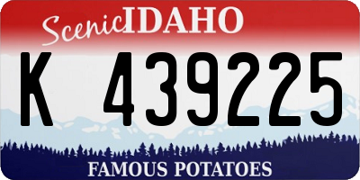 ID license plate K439225