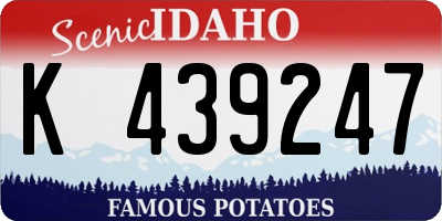 ID license plate K439247