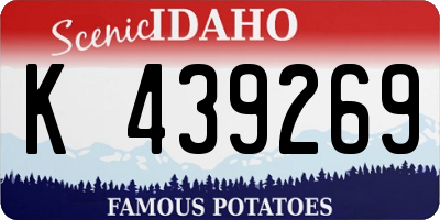 ID license plate K439269