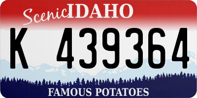 ID license plate K439364