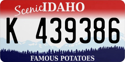 ID license plate K439386