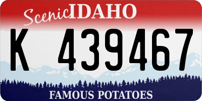ID license plate K439467