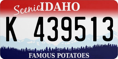 ID license plate K439513