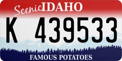 ID license plate K439533