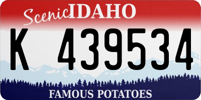 ID license plate K439534