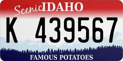 ID license plate K439567