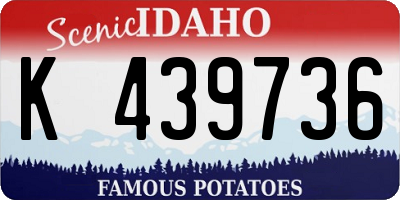 ID license plate K439736