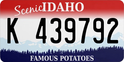 ID license plate K439792