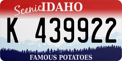 ID license plate K439922