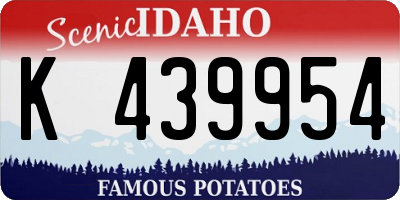 ID license plate K439954