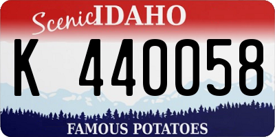 ID license plate K440058